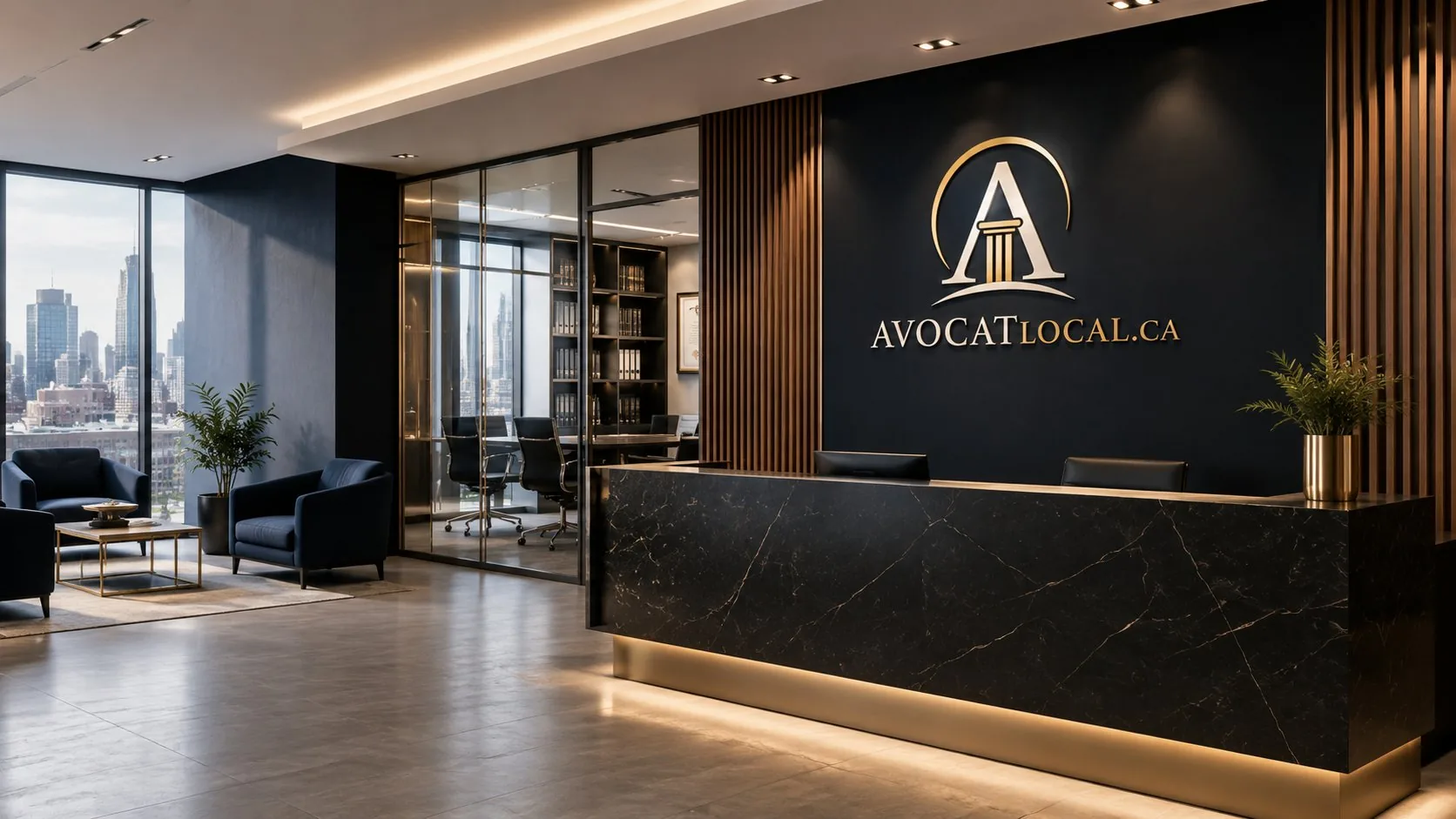 Cabinet d'avocats et salle de réunion